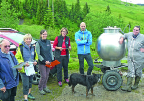 Visite sur l'alpage de la Ramaz