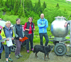 Visite sur l'alpage de la Ramaz