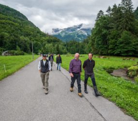 Visite sur l'alpage de Salvadon