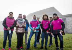 Marche Rose oragnisée par Art de Vivre association at Départ Taninges & Samoëns, Lac Bleu, Morillon, Haute-Savoie, France on October 24 2021. Photo © David Casartelli