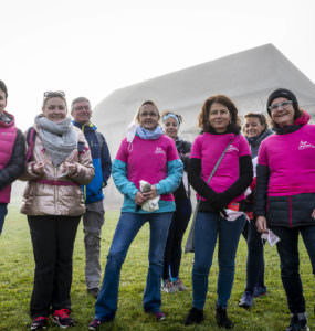 Marche Rose oragnisée par Art de Vivre association at Départ Taninges & Samoëns, Lac Bleu, Morillon, Haute-Savoie, France on October 24 2021. Photo © David Casartelli
