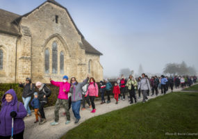 Marche Rose oragnisée par Art de Vivre association at Départ Taninges & Samoëns, Lac Bleu, Morillon, Haute-Savoie, France on October 24 2021. Photo © David Casartelli