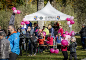 Marche Rose oragnisée par Art de Vivre association at Départ Taninges & Samoëns, Lac Bleu, Morillon, Haute-Savoie, France on October 24 2021. Photo © David Casartelli