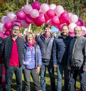 Marche Rose oragnisée par Art de Vivre association at Départ Taninges & Samoëns, Lac Bleu, Morillon, Haute-Savoie, France on October 24 2021. Photo © David Casartelli