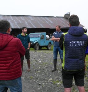 Visite sur l'alpage de Fréterolles