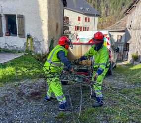 Intervention des agents de la Communauté de Communes chez un particulier