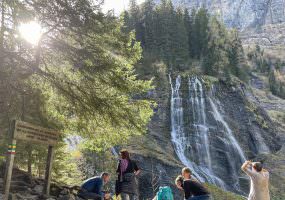 Randonnée entre la cascade du Rouget et les cascades de la Sauffaz et de la Pleureuse